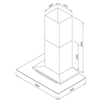Máy hút khử mùi đảo Malloca MC 9066 ISLAND NEW