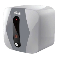 Bình nước nóng Ferroli Forte - SD 20L, hiển thị, chống giật 2500W B0229101