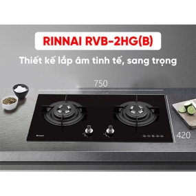 Bếp gas âm Rinnai RVB-2HG(B)