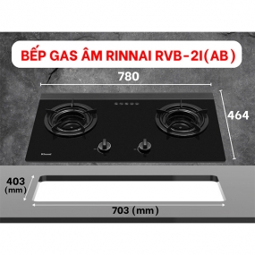 Bếp gas âm Rinnai RVB-2i(AB)