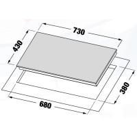 Bếp từ kết hợp hồng ngoại Kaff KF-FL866GIH