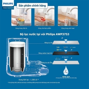 Bộ lọc nước tại vòi Philips AWP3753/98 