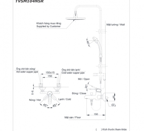 Bộ sen cây nóng lạnh Toto TVSM104NSR/DM907CS