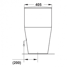 Bồn cầu một khối Sapporo Hafele 588.79.406