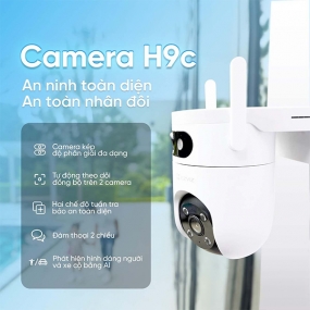 Camera Wifi quay quét, ống kính kép Ezviz H9c (3MP+3MP)