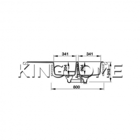 Chậu đá Hafele HS18-GED2R80 570.35.560 - MÀU XÁM