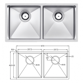 Chậu rửa bát chống xước Eurogold EUC28746EB