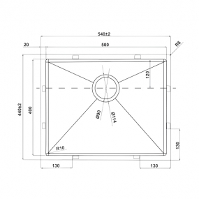 Chậu rửa inox HS21-SSN1S60P Hafele 567.94.070