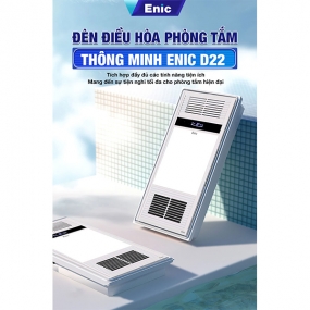 Đèn điều hòa phòng tắm thông minh Enic D22 - Điều khiển từ xa