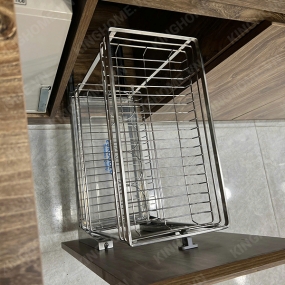 Giá gia vị inox nan dẹt ray giảm chấn Eurogold EP20B