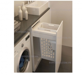 Giỏ đựng đồ giặt ray hộp giảm chấn cao cấp Eurogold EUA01400