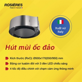 Máy hút mùi ốc đảo Φ50cm Rosieres RDL910IN