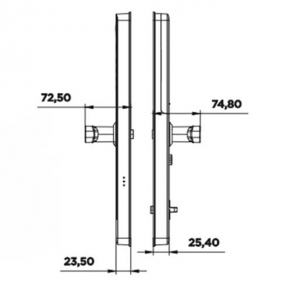 Khóa cửa gỗ điện tử Hyundai HY-SL007 AMBER GOLD