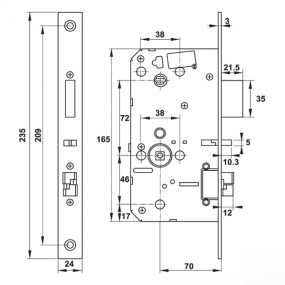 Khóa điện tử PP9000 Hafele 912.20.293