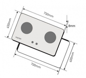 Bếp gas âm Faster FS-217B