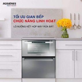 Lò nướng kết hợp máy rửa bát Rosieres R2IN1X