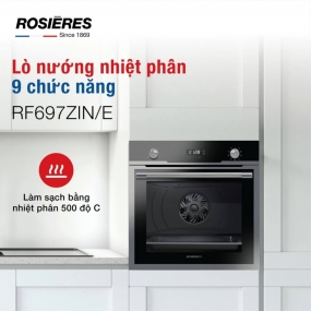 Lò nướng nhiệt phân 9 chức năng Rosieres RF697ZIN/E