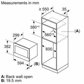 Lò vi sóng âm tủ serie 8 Bosch BFL7221B1