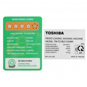 Máy giặt cửa trước 10.5 kg Toshiba TW-T21BU115UWV(MG)