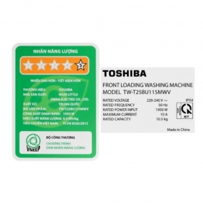 Máy giặt cửa trước 10.5 kg Toshiba TW-T25BU115MWV(MG)