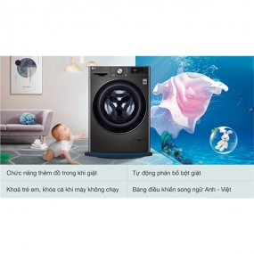 Máy giặt sấy LG 13/8 kg FV1413H3BA