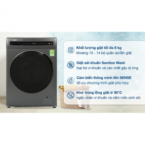 Máy giặt Whirlpool Sanicare 8KG FWEB8002FG