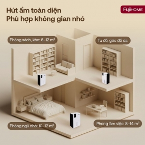 Máy hút ẩm bán dẫn Fujihome DHP23-MINI