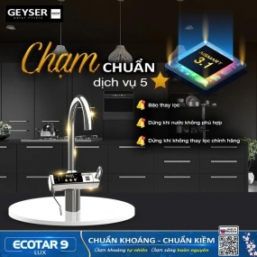 Máy lọc nước ion kiềm giàu hydro Geyser Ecotar 9 Lux