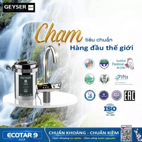 Máy lọc nước ion kiềm giàu hydro Geyser Ecotar 9 Lux