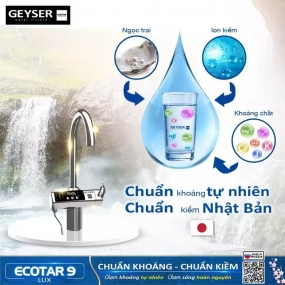 Máy lọc nước ion kiềm giàu hydro Geyser Ecotar 9 Lux