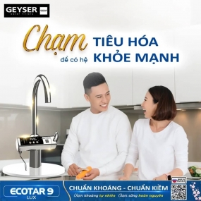 Máy lọc nước ion kiềm giàu hydro Geyser Ecotar 9 Lux