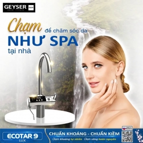 Máy lọc nước ion kiềm giàu hydro Geyser Ecotar 9 Lux