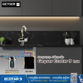 Máy lọc nước ion kiềm giàu hydro Geyser Ecotar 9 Lux