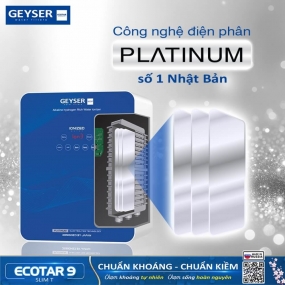 Máy lọc nước ion kiềm giàu hydro Geyser Ecotar 9 Slim T