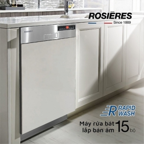 Máy rửa bát bán âm Rosieres 15 bộ RDSN 1D530PX-47