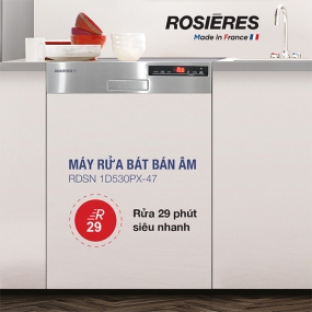 Máy rửa bát bán âm Rosieres 15 bộ RDSN 1D530PX-47