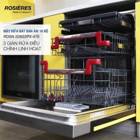 Máy rửa bát bán âm Rosieres 16 bộ RDSN 2D622PX-47E