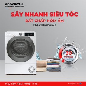 Máy sấy bơm nhiệt Rosieres RILSEH11A2TCBE04