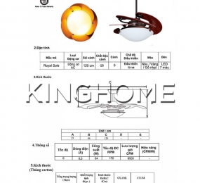 Quạt trần Royal Sole Bzone - Mr.Vu