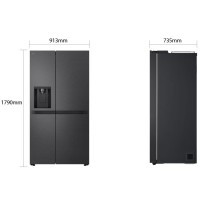 Tủ lạnh LG Inverter 641 lít Side By Side LSI63BLMA