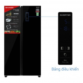 Tủ lạnh Sharp SJ-SBX440VG-BK Side By Side màu đen