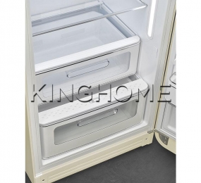 Tủ lạnh SMEG cửa đơn, độc lập, cửa mở phải, màu Kem, 50’S STYLE FAB28RCR5 535.14.545