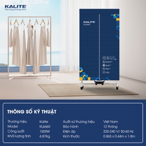 Tủ sấy quần áo Kalite KL6660
