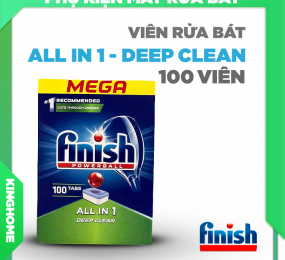 Viên rửa bát Finish All in one 100 viên - Deep Clean