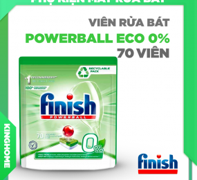 Viên rửa bát Finish Powerball Eco 0% 70 viên