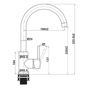 Vòi rửa chén HT21-CH1F220C Hafele 577.55.240