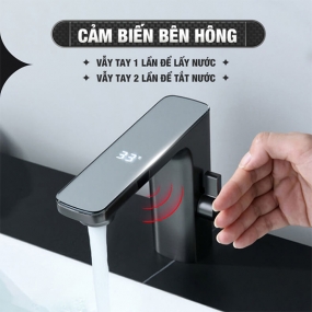 Vòi rửa tay cảm biến 2 chiều Enic - Màu Xám