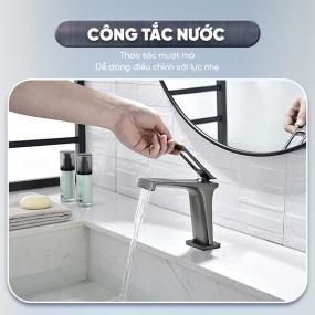 Vòi rửa tay Enic D48 – 1004 - Gray