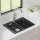 Chậu rửa chén Konox Granite Sink Ruvita 680 – Black