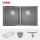 Chậu rửa chén Konox Granite Sink Veloci 760D – Grey